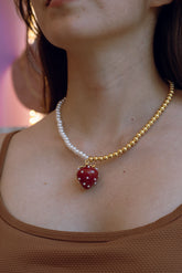 Collar Fresa Perla