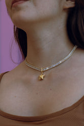 Collar Brilla estrella dorada