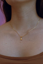 Collar Inicial Globo Mini