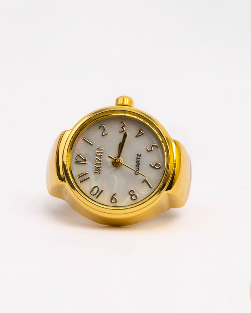 Anillo Reloj dorado