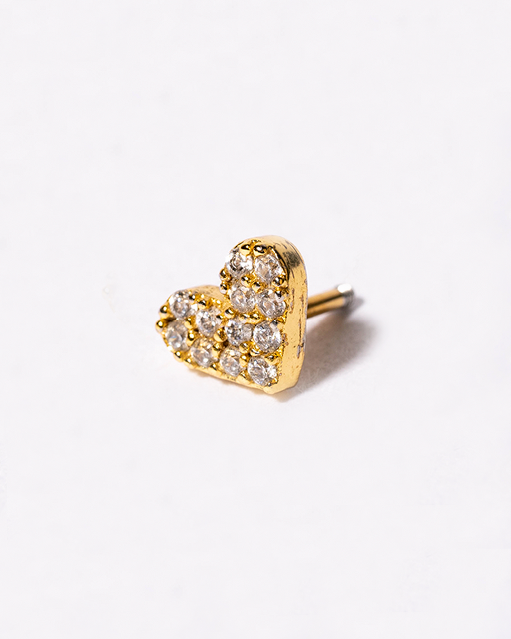 Broquel corazón cerrado dorado