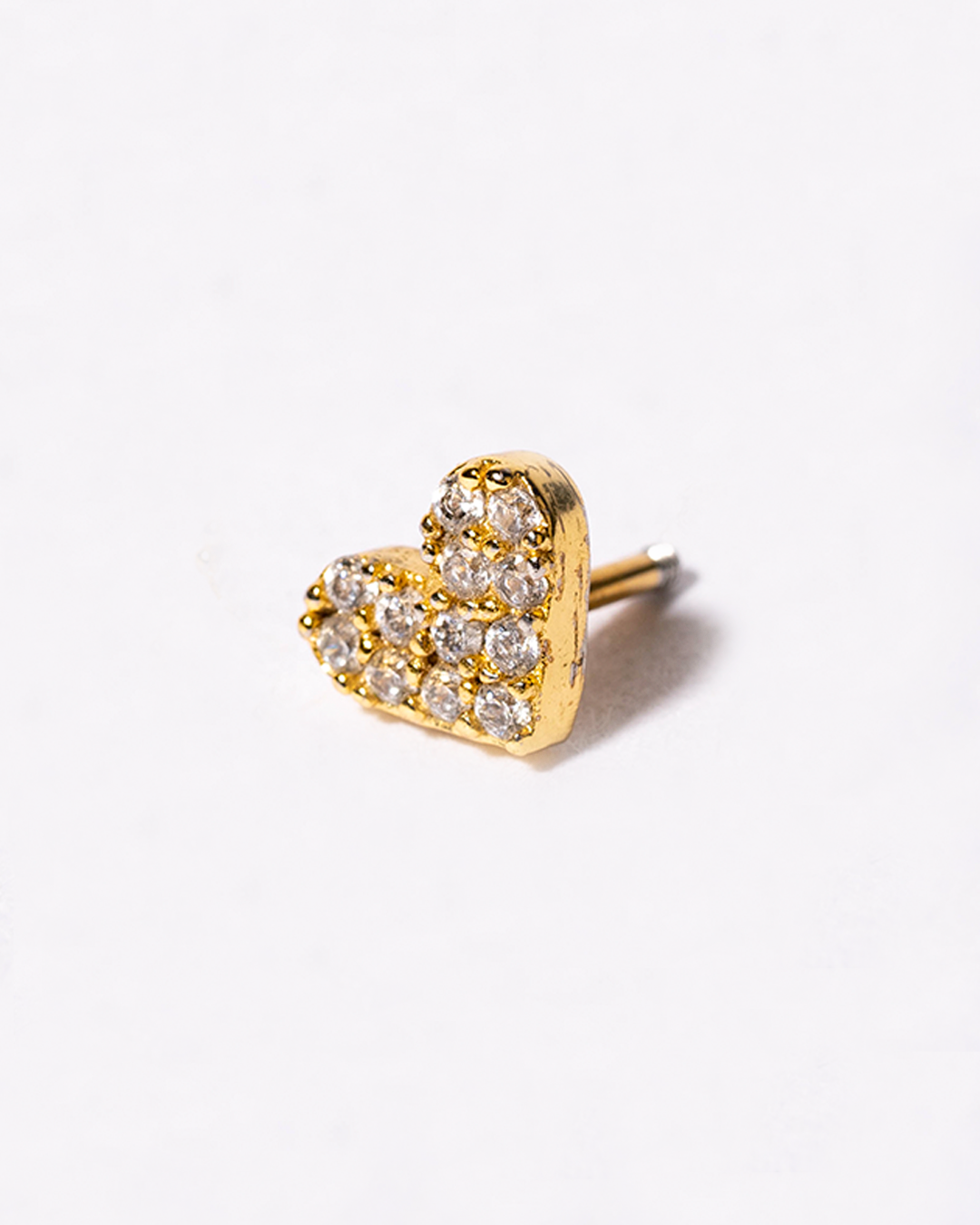 Broquel corazón cerrado dorado
