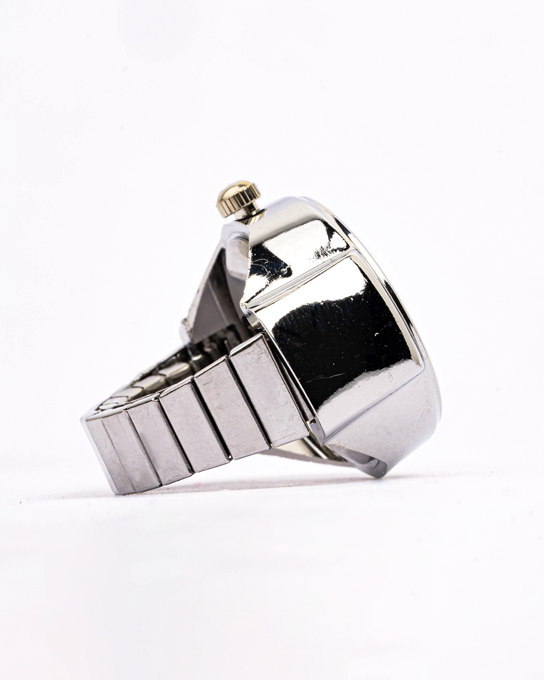 Anillo Reloj Plateado