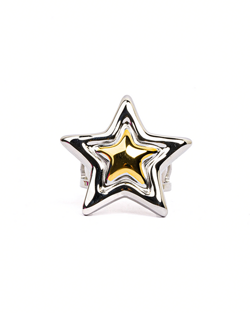 Anillo Estrella Bicolor