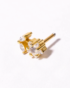 Broquel flor completa dorada