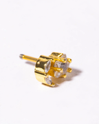 Broquel flor completa dorada