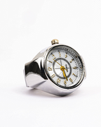 Anillo Reloj Plateado