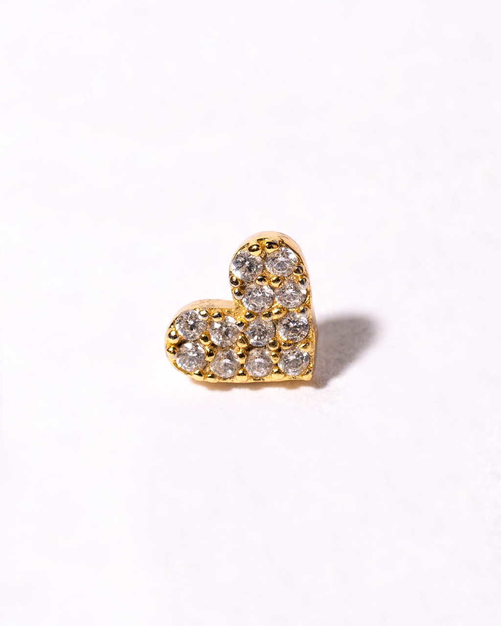 Broquel corazón cerrado dorado