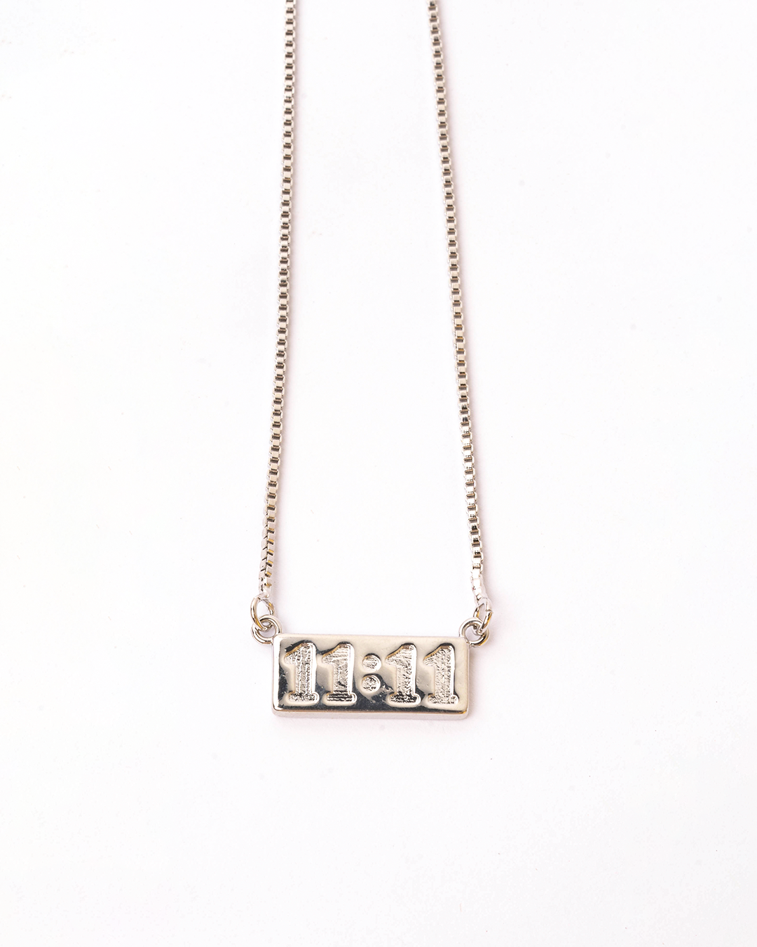 Collar 11:11 plateado