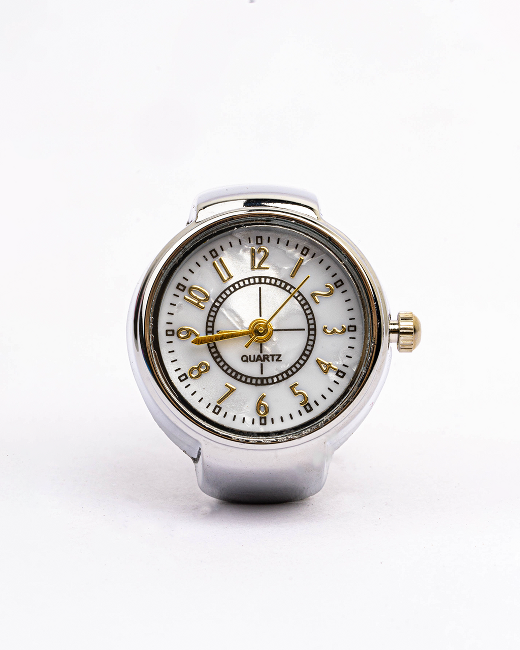 Anillo Reloj Plateado