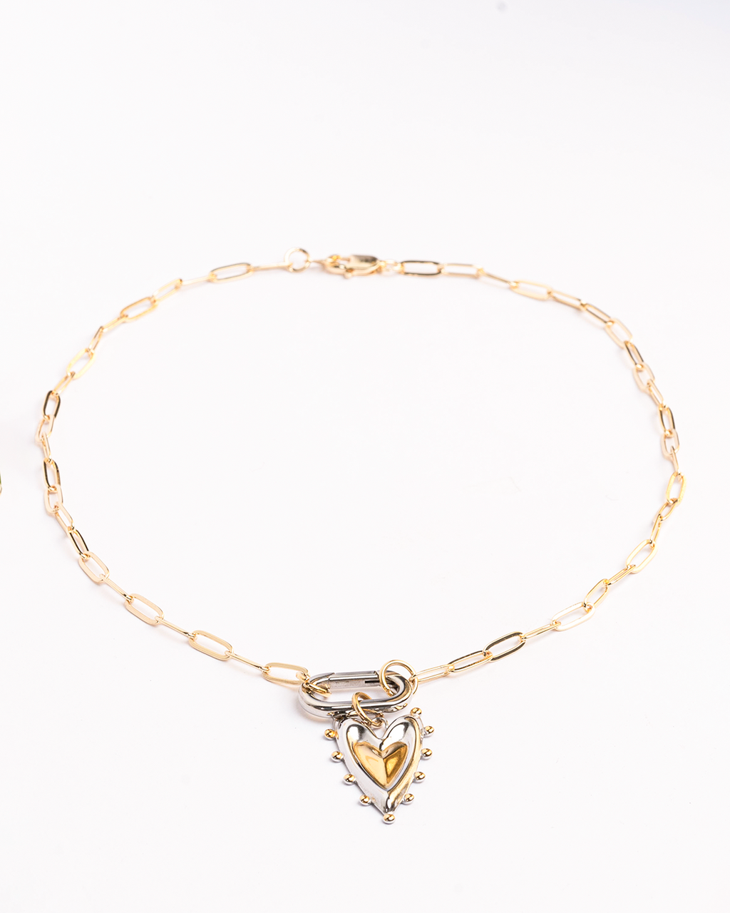 Collar Corazón bicolor