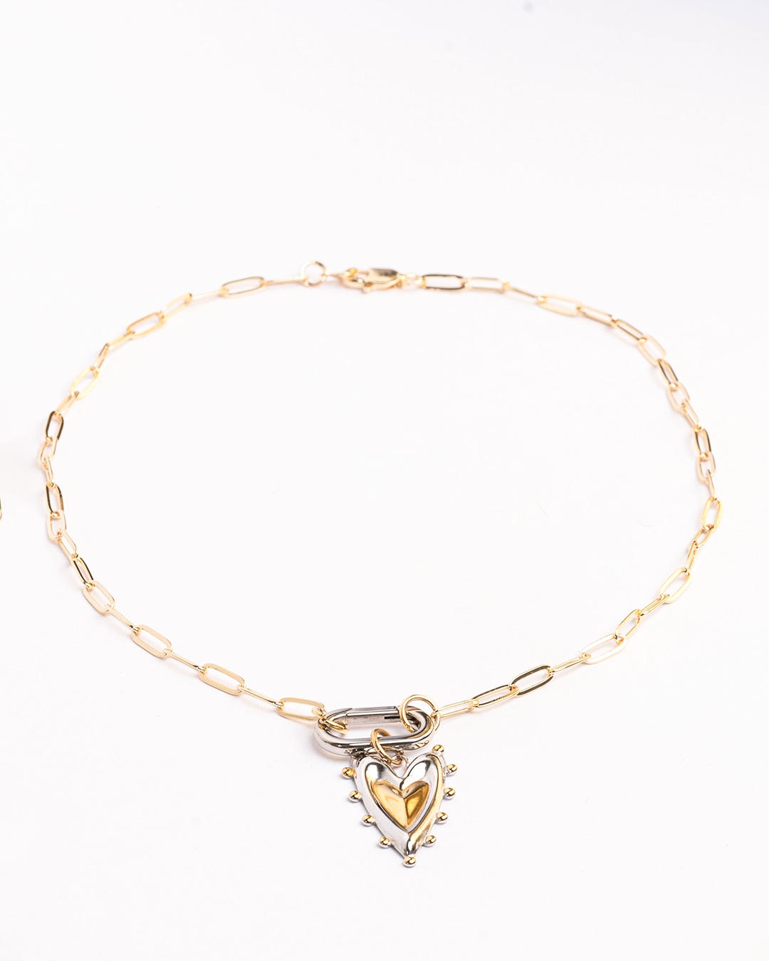Collar Corazón bicolor