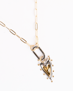 Collar Corazón bicolor