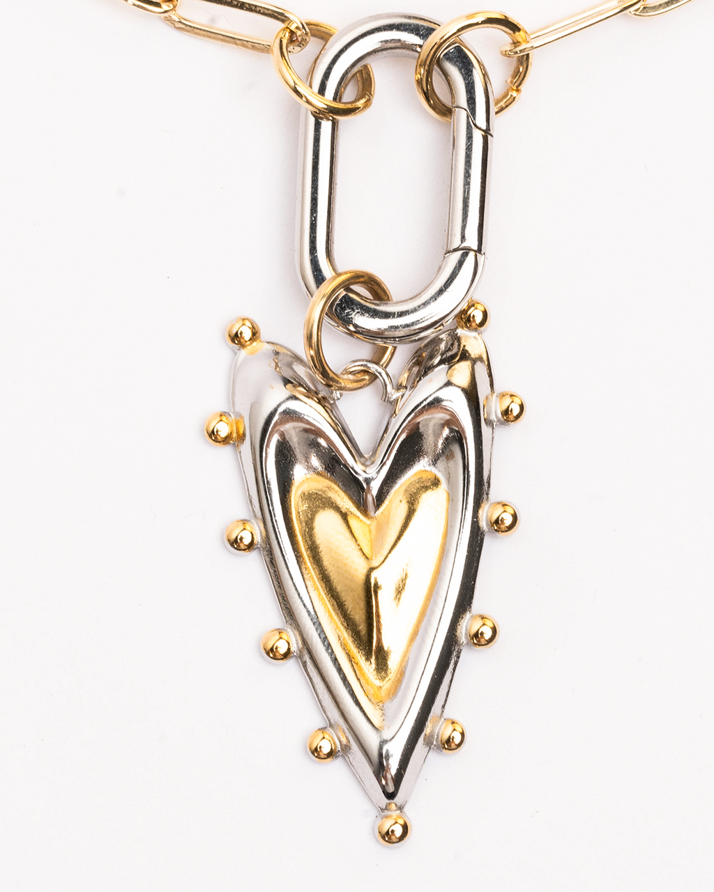 Collar Corazón bicolor