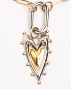 Collar Corazón bicolor