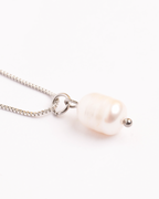 Collar perla plata