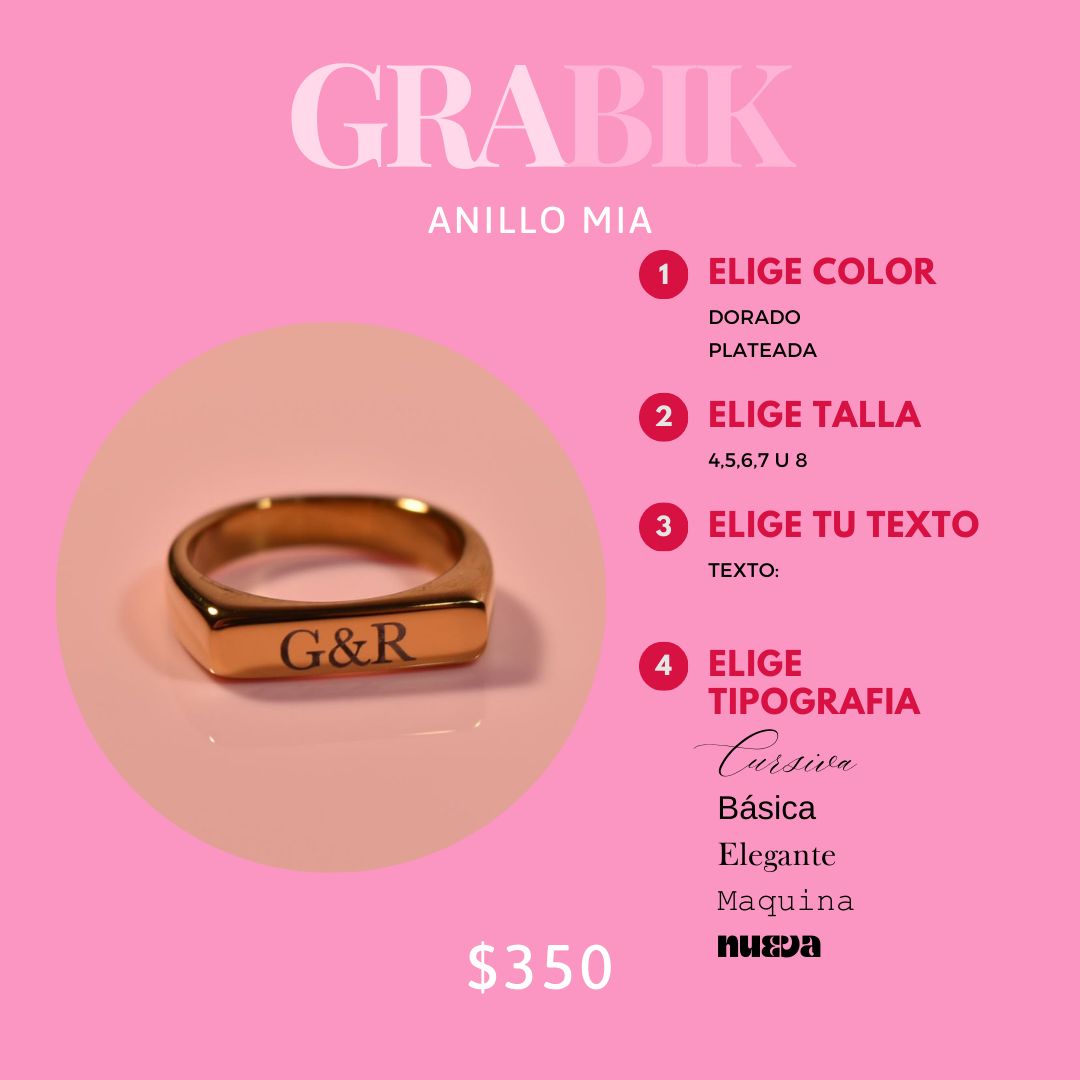 Anillo Mia GRABIK Perzonalizado