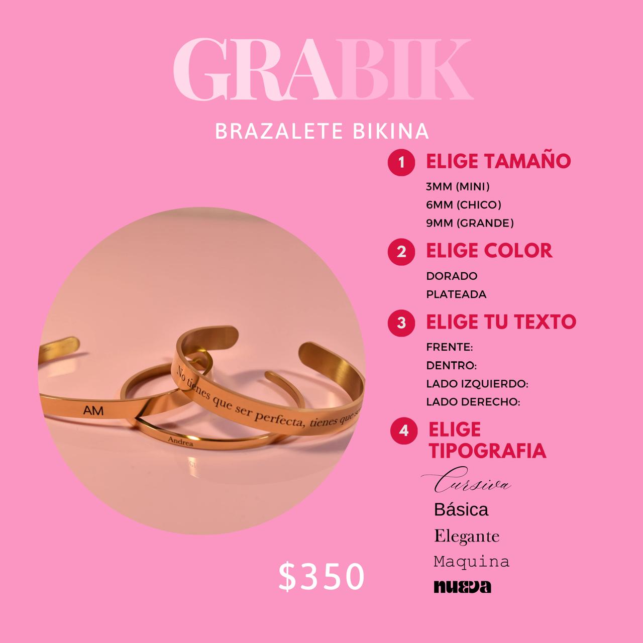 Brazalete Bikina GRABIK Personalizado